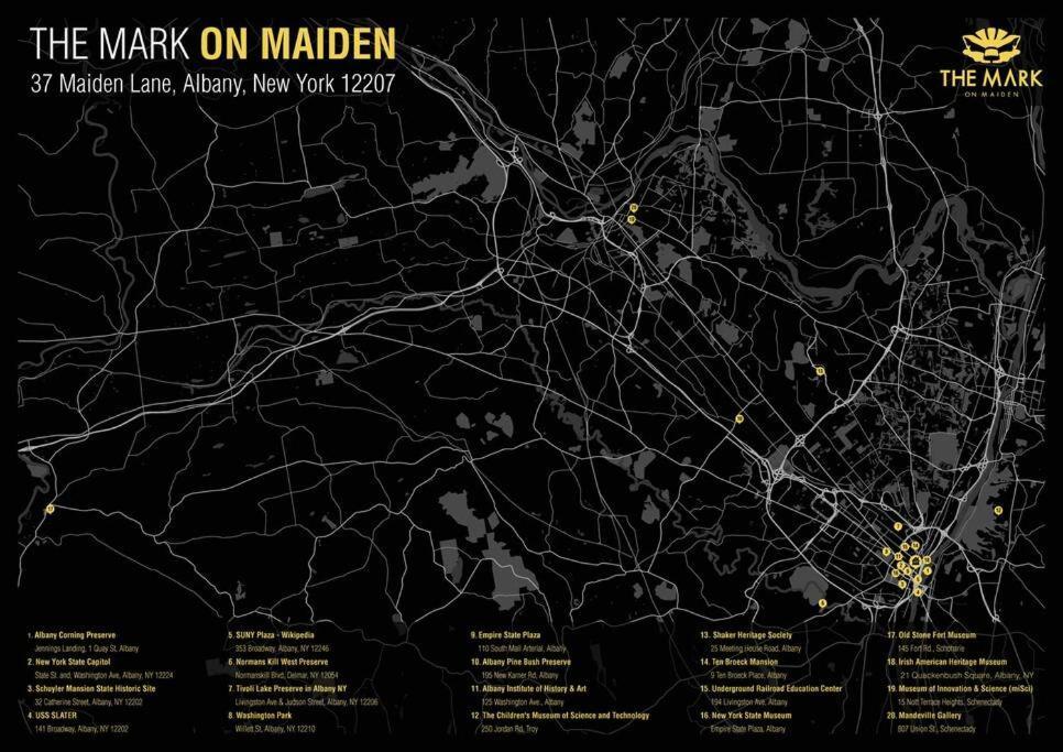 Downtown Albany 1 Bed + Workstation @ Maiden Lane Apartment Luaran gambar